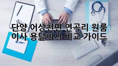 단양 어상천면 연곡리 원룸 이사, 용달이사 비교 가이드